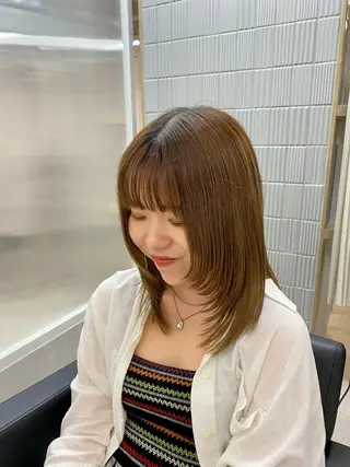 ミディアム 韓国🇰🇷艶髪 ケアカラーSHURIのヘアスタイル