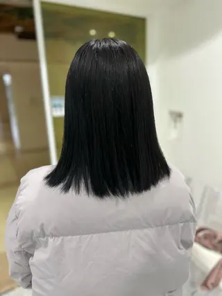 セミロング 🫧原宿艶ワンカラー /ダブルカラー🫧のヘアスタイル