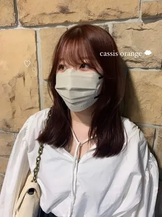 セミロング 似合わせレイヤーʚɞ ハッシュカットriiのヘアスタイル