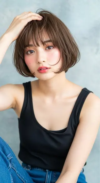 ミディアム カラー ❣️モテ髪❣️佐野 圭佑のヘアスタイル