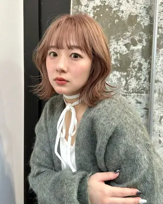 ミディアム Piaコータロー ハイトーン&‪ボブのヘアスタイル