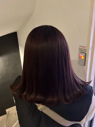 ミディアム カラー 愛結 暖色カラー🎀🩰のヘアスタイル