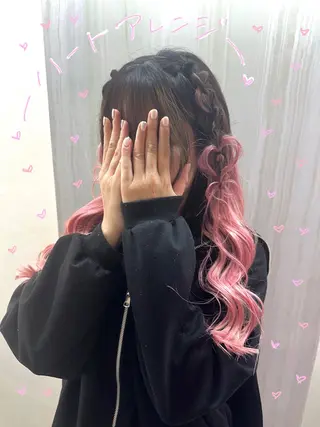 ヘアアレンジ Rio🎀 カラー/顔周りカットのヘアスタイル