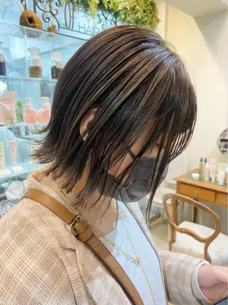 ショート ボブ顔周り 韓国遠藤小雪のヘアスタイル