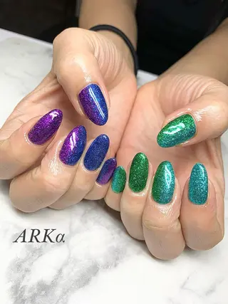 セミロング ネイル Nailsalon ARKαのネイルデザイン