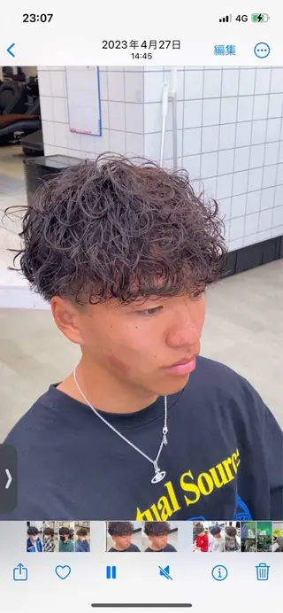 パーマ メンズ メンズ特化/パーマ/ カット/カラー/るなのヘアスタイル