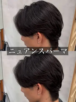 パーマ メンズ オカベ ショウマのヘアスタイル