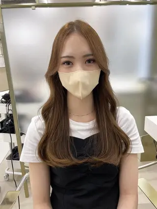 ロング カラー COA GINZA 空也/前髪/顔まわりのヘアスタイル