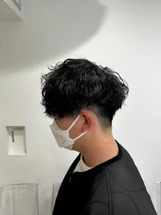 ショート カラー パーマ メンズ 【メンズサロン】 BLUCK 横浜のヘアスタイル