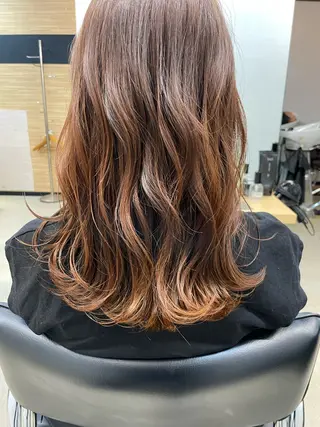 ミディアム カラー Hair Labo NOSH六本松店のヘアスタイル