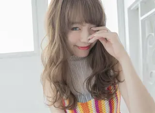 ロング カラー パーマ 【全席個室サロン】 NUMBER 天王寺のヘアスタイル