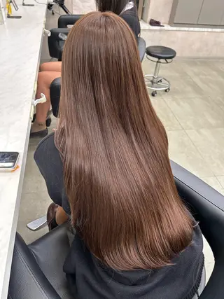 カラー 透明感ベージュ🤎 ナチュラルレイヤーのヘアスタイル