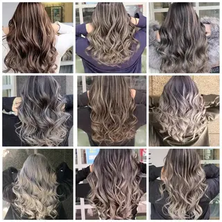 ロング カラー cherie所属・バレイヤージュ/ ハイライト/大内格のヘアスタイル