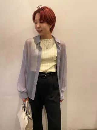 ショート deco所属・無料カットモデル 丸川英心のヘアスタイル