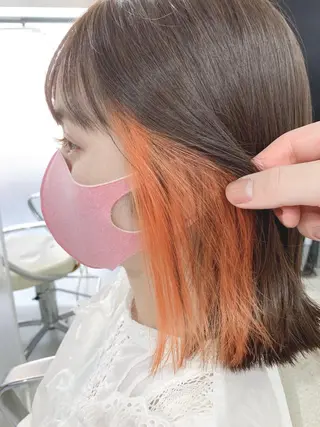 ショート カラー パーマ ヘアアレンジ メンズ キッズ ネイル マツエク・マツパ 髪質改善色素改善特化 keiのヘアスタイル