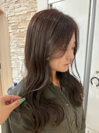 ロング カラー CREA渋沢 モデル募集🌺アイナのヘアスタイル