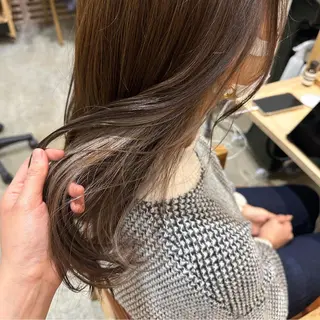 ショート カラー パーマ ヘアアレンジ ボブ/レイヤー/ニュ アンスパーマ/小夏のヘアスタイル