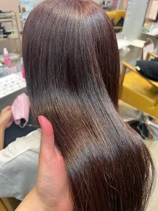 ロング カラー カコ/レイヤーカット ヘアアレンジのヘアスタイル