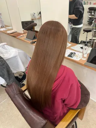 ロング カラー mei/艶髪/透明感 カラー/ヘアセットのヘアスタイル