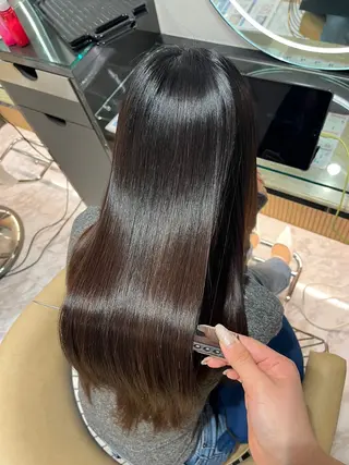 ロング パーマ ヘアアレンジ 髪質改善/艶髪 /SARA💕のヘアスタイル