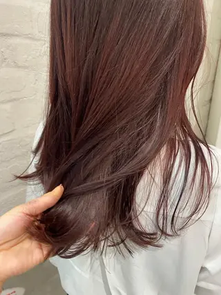 ロング 森部 杏菜のヘアスタイル