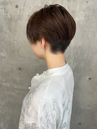 ショート カラー 江上拓郎/ショート /酸性ストレートのヘアスタイル