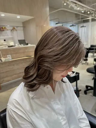 ミディアム カラー 🖤KURUMI🖤 潤艶・髪質改善のヘアスタイル