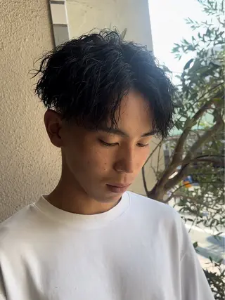 パーマ メンズ 年間2000名担当◎ パーマ職人/仲原佑樹のヘアスタイル