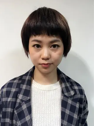 ショート カラー 星 沙織のヘアスタイル