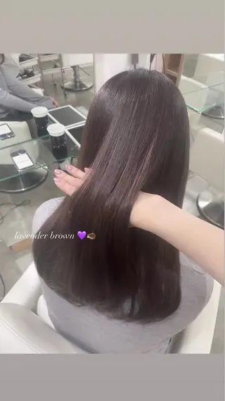 セミロング カラー 🤍透明感カラー ソメヤナナ 🤍のヘアスタイル