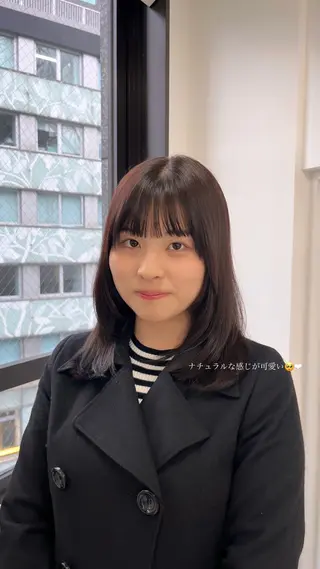 セミロング ♡ナチュラルガーリー ♡ベージュ♡RINAのヘアスタイル