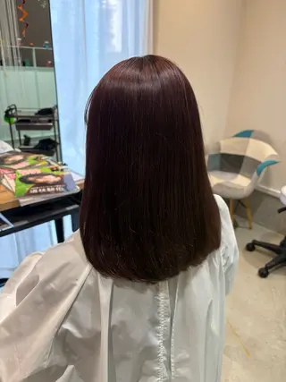 セミロング 折本 沙織のヘアスタイル