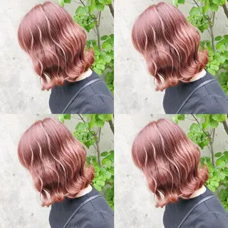 ミディアム カラー ヘアアレンジ メンズ キッズ 💟Chloe原宿店 🩶ハイトーンのヘアスタイル