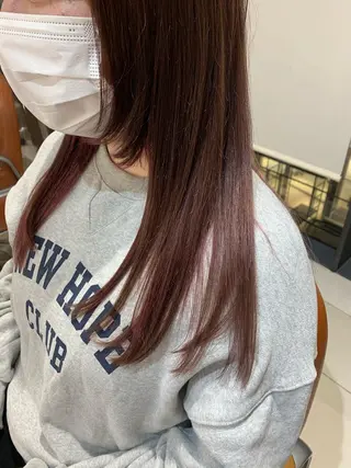 セミロング カラー パーマ ヘアアレンジ 加藤 綾華のヘアスタイル