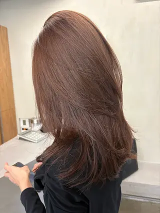 ロング カラー レイヤー/柔色 カラー/SAkiのヘアスタイル
