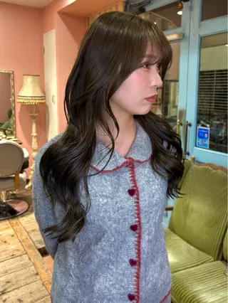 ロング カラー みほ 心斎橋美容室のヘアスタイル