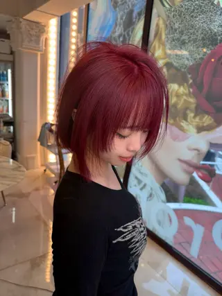 ミディアム SHIN レイヤー‪‪カットのヘアスタイル