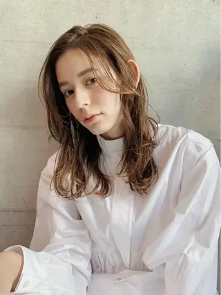 ミディアム オシャレ髪✔️ 店長オオキアキヒロのヘアスタイル