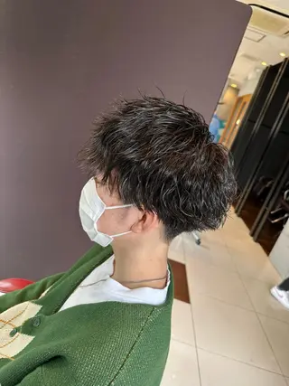 パーマ メンズ little×aimer仙台2号店所属・仙台駅/メンズパーマ /🔗髙橋海汰のヘアスタイル