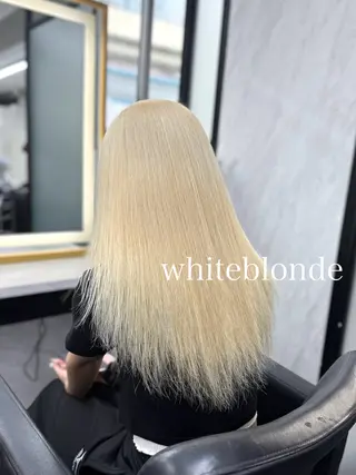 ロング カラー エクステ🩵ブリーチ 韓国ヘア🩵KAEのヘアスタイル