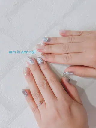 ネイル arm in arm ︎✿Yamamotoのマツエク・マツパデザイン