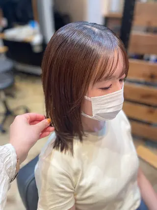 ミディアム 望恵🌸 韓国🇰🇷スタイルのヘアスタイル