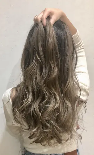 ロング カラー 艶質改善/縮毛矯正 ササキナツミのヘアスタイル