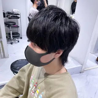 ショート カラー パーマ ヘアアレンジ メンズ キッズ ネイル マツエク・マツパ アイブロウ スパイキー/フェザー /波巻き/かいとのヘアスタイル