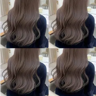 ロング カラー 👑髪質改善wカラー /ハイトーン/アユカのヘアスタイル