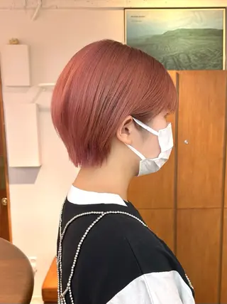 ショート カラー ENIEN MAKE'S 立川所属・綾/ベージュカラー /パーマ🩰のヘアスタイル