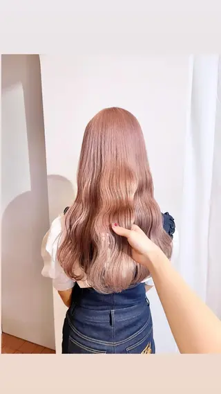 ロング カラー ヘアアレンジ 🎀taro ブリーチなしカラーのヘアスタイル