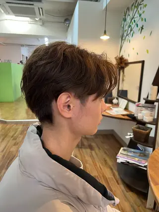 ショート メンズ 【髪質改善/縮毛矯正 /カラー】ホサカのヘアスタイル