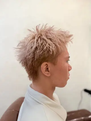 ショート カラー メンズ メンズ/スパイキー ショート/isseyのヘアスタイル