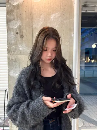 ロング カラー BUSH所属・BUSH なかじませりなのヘアスタイル